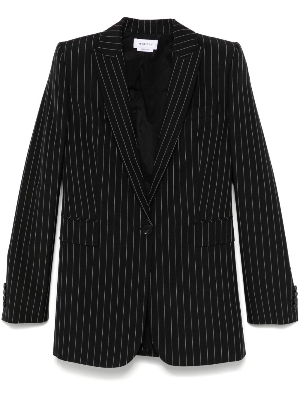 pinstriped blazer - 1