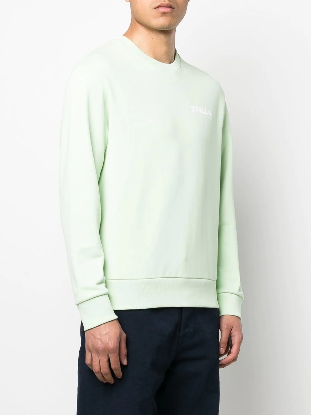 logo-print cotton sweatshirt - 4