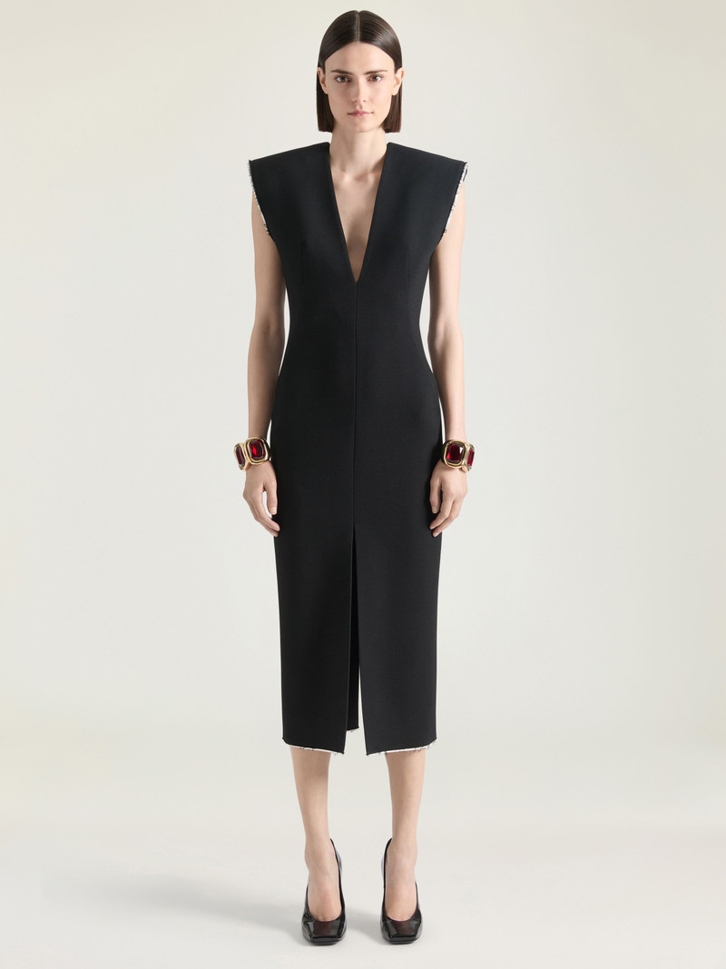 Givenchy V-NECK PENCIL DRESS IN WOOL outlook