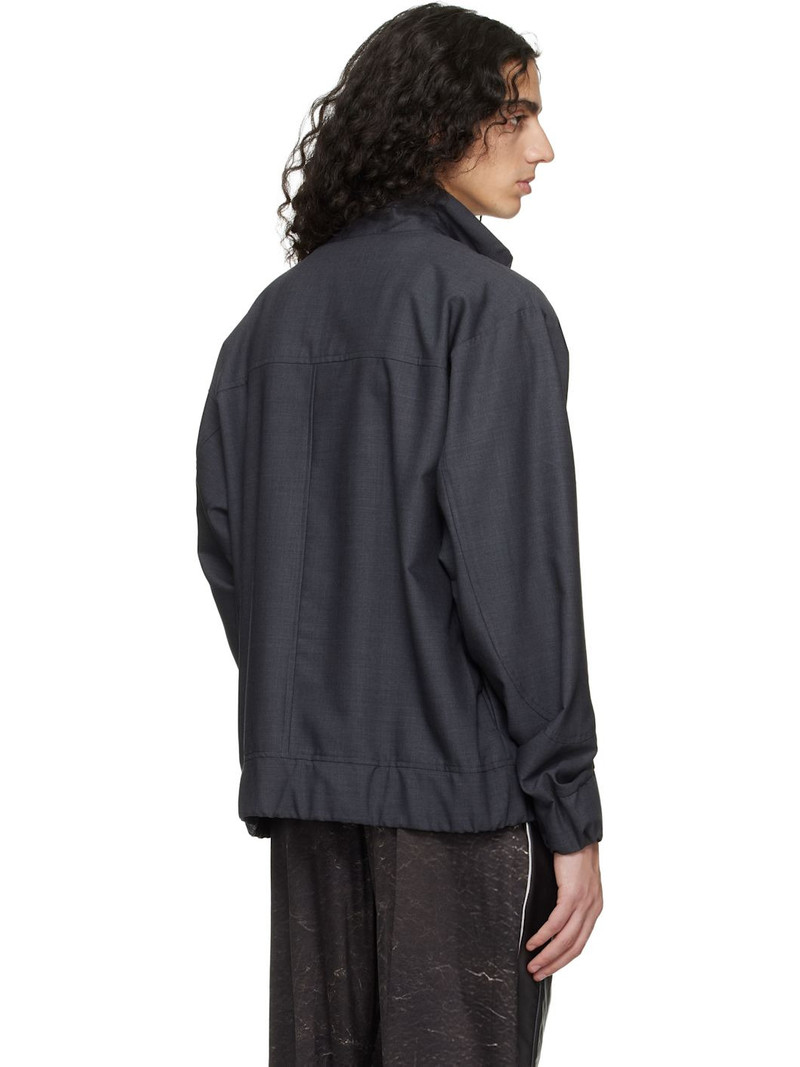Gray Wool Track Jacket 3