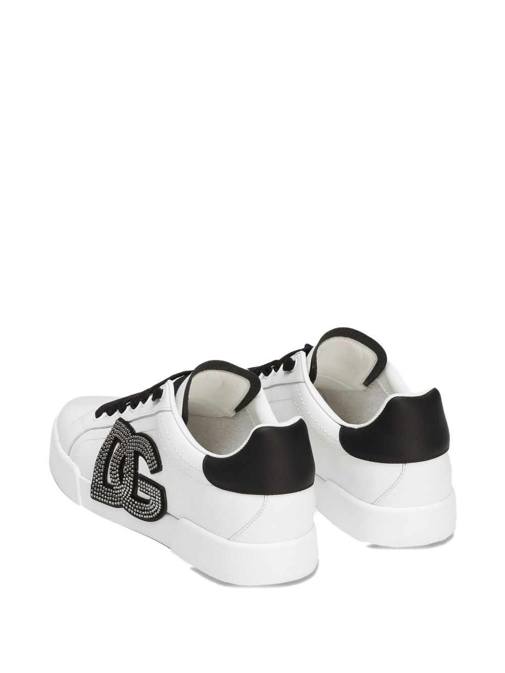 Portofino rhinestone-embellished logo sneakers - 3
