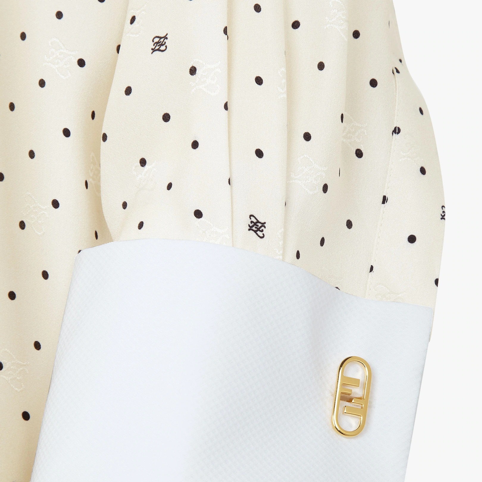 White satin crêpe shirt - 3