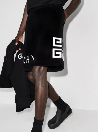 Givenchy brushed logo track shorts outlook