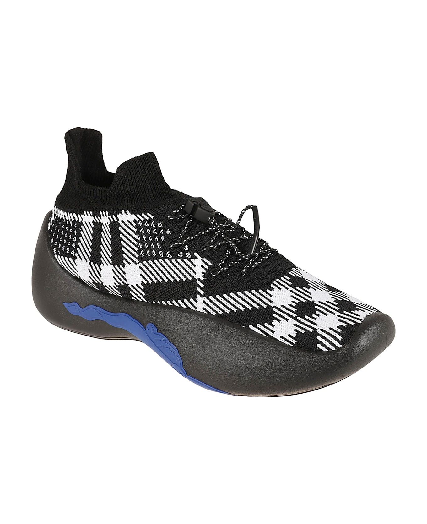 Fabric Check Sneakers - 2