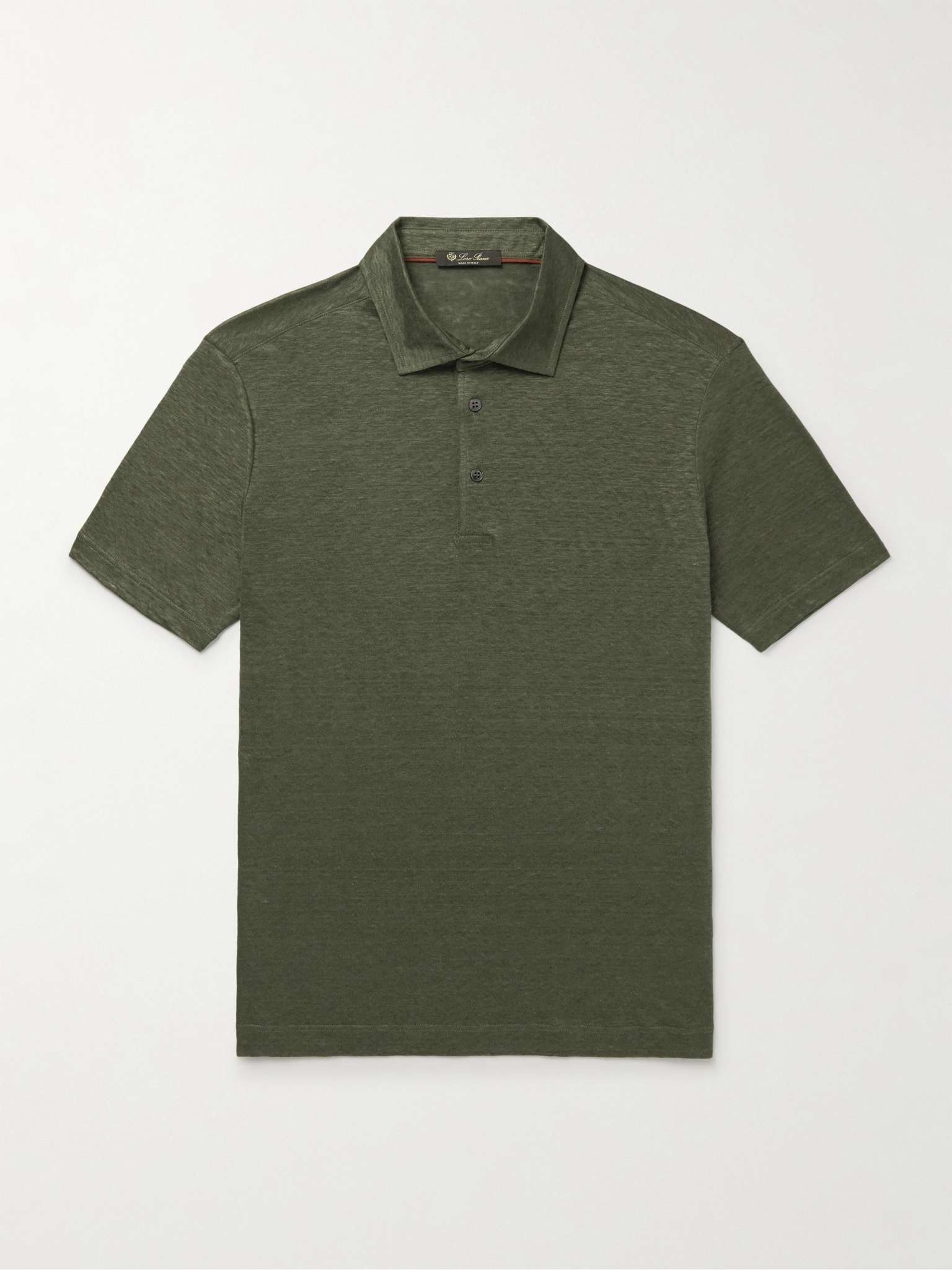 Linen-Jersey Polo Shirt - 1