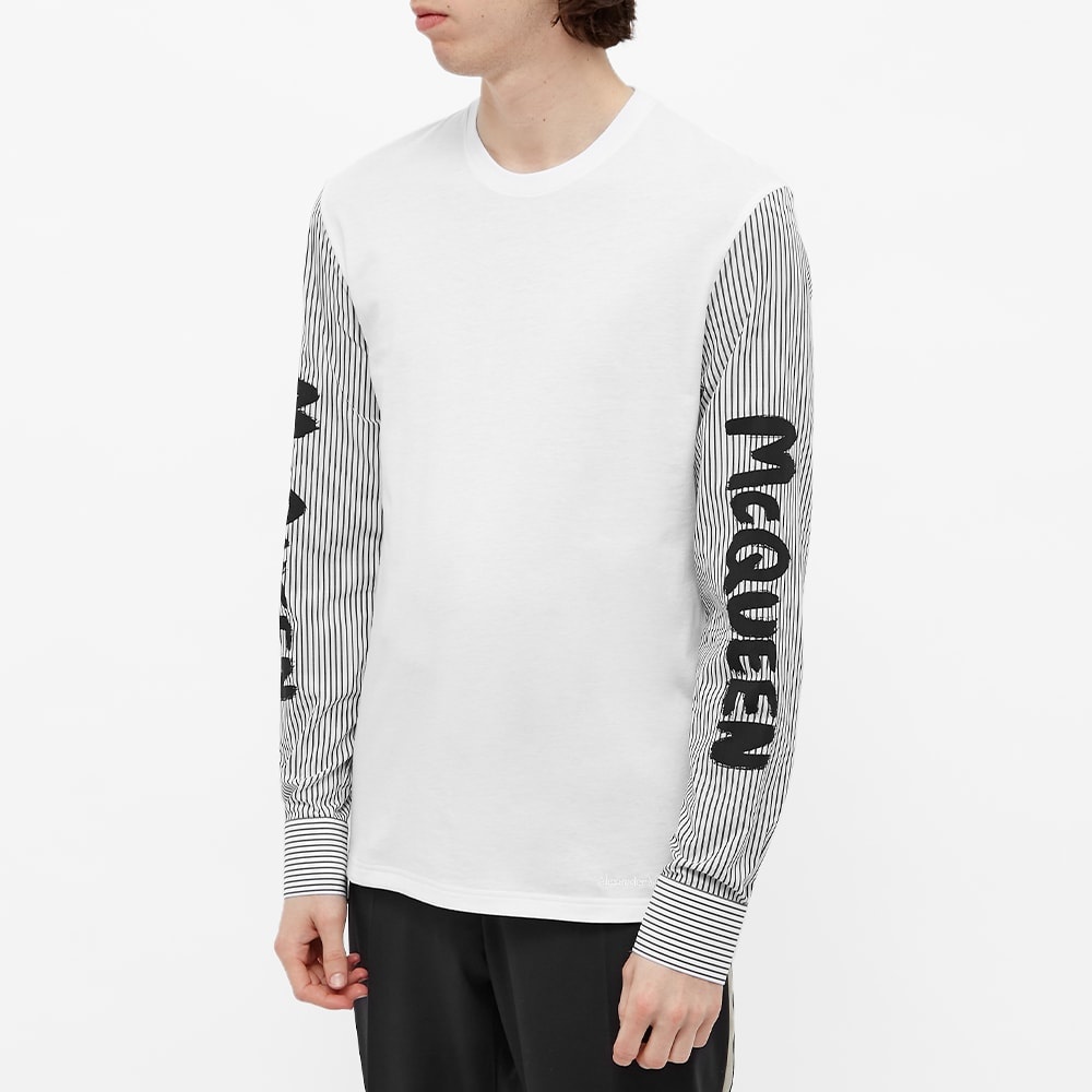 Alexander McQueen Long Sleeve Graffiti Logo Tee - 3