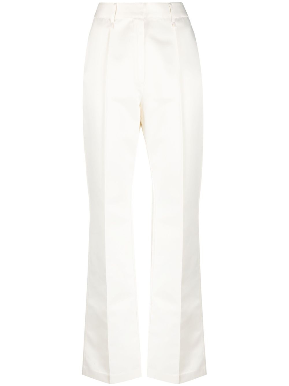 recycled polyester high-waisted trousers - 1