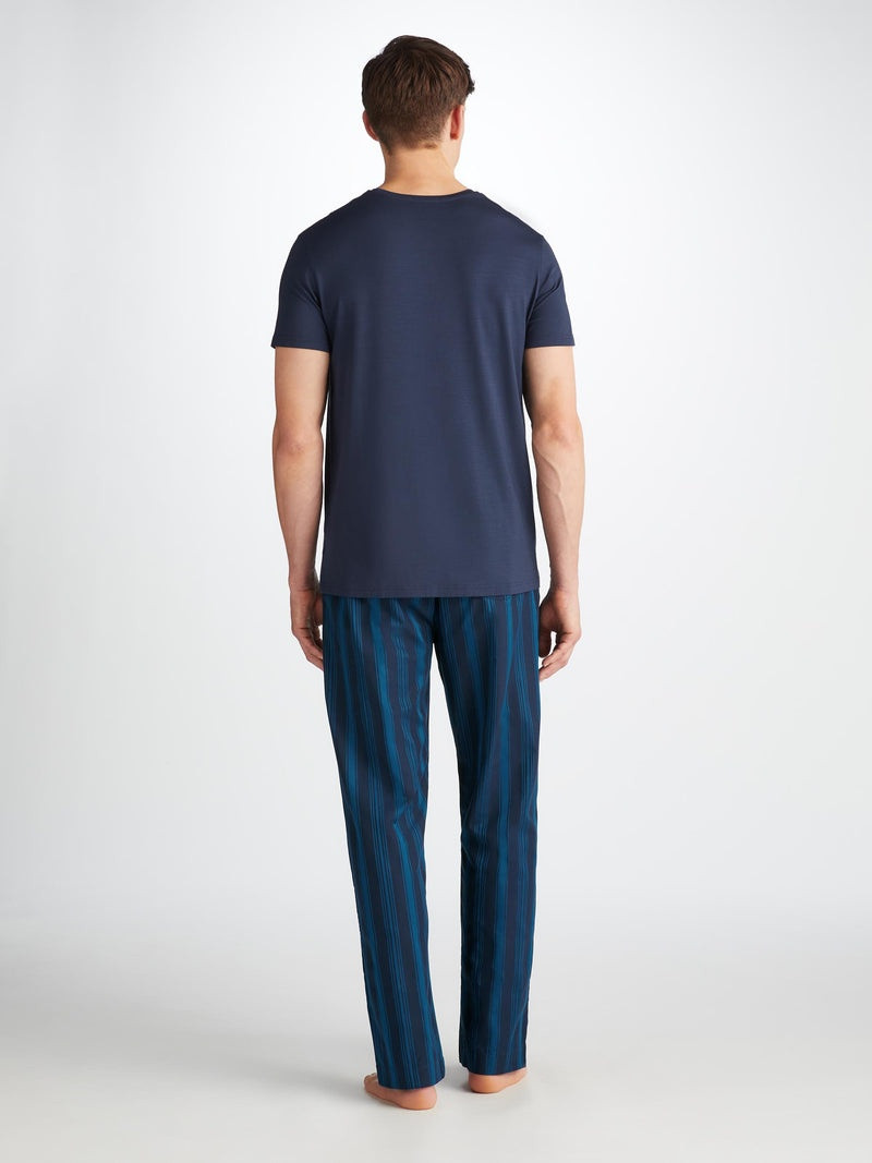 Men's Lounge Pants Royal 222 Cotton Navy 4