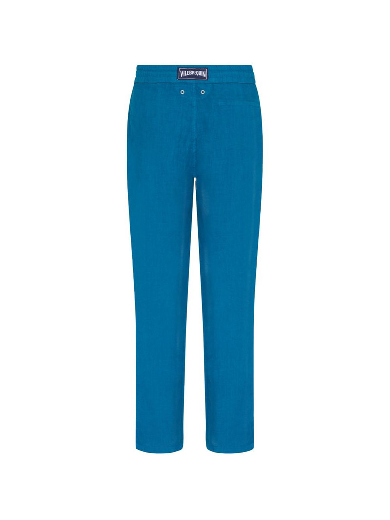 drawstring linen trousers 4