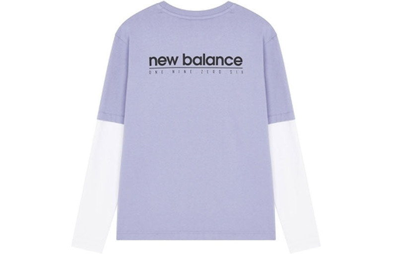 New Balance New Balance Classic Long Sleeve Tee 'Purple White' 5DC16063-DV outlook