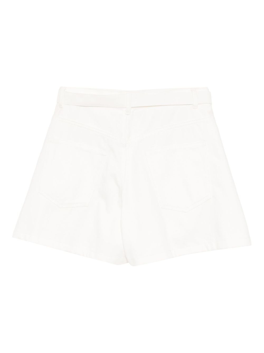 buckle-belt shorts - 2