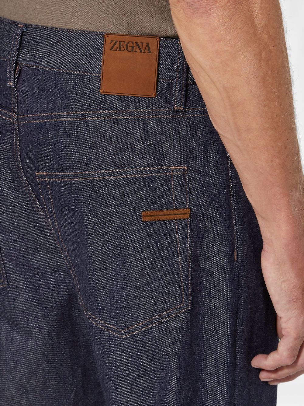 ROCCIA RINSE-WASHED JEANS - 4