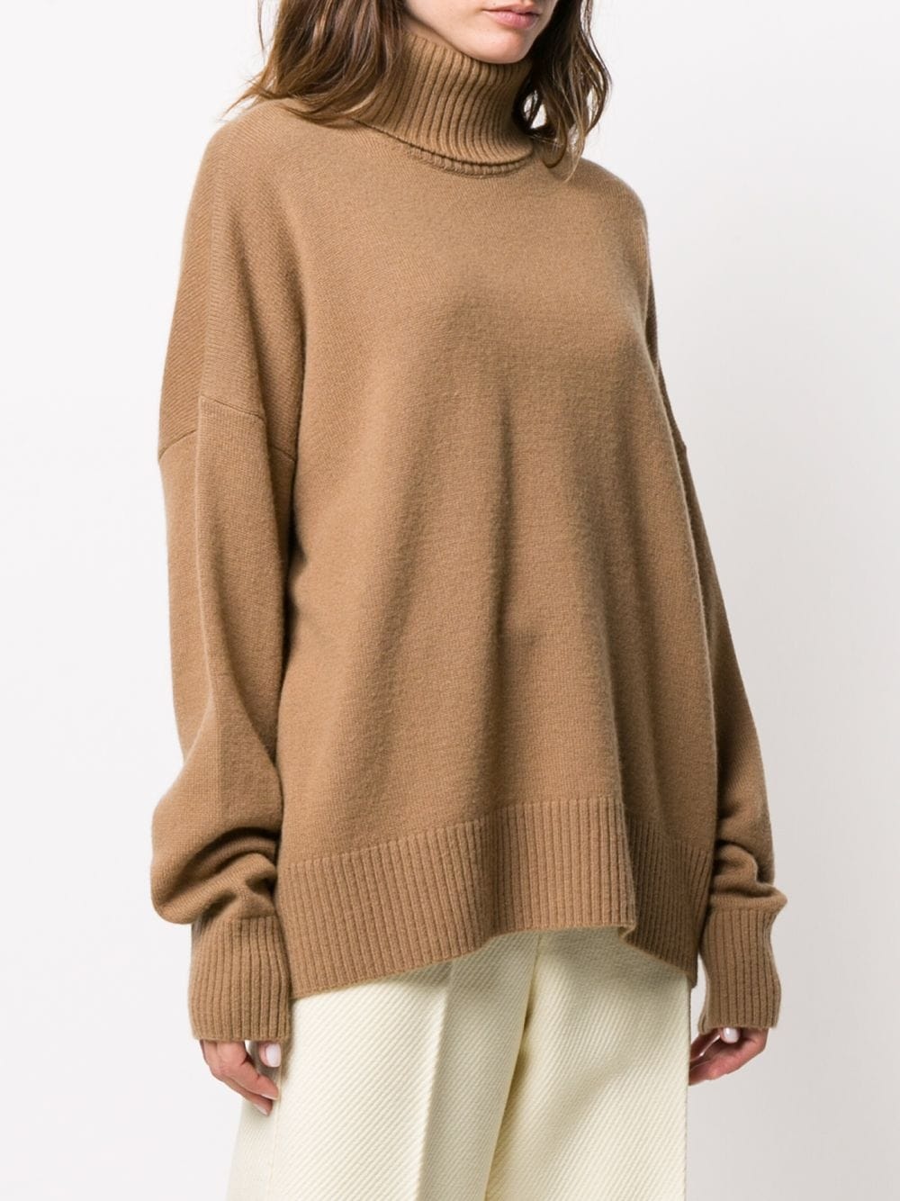 oversized turtle neck jumper - 3