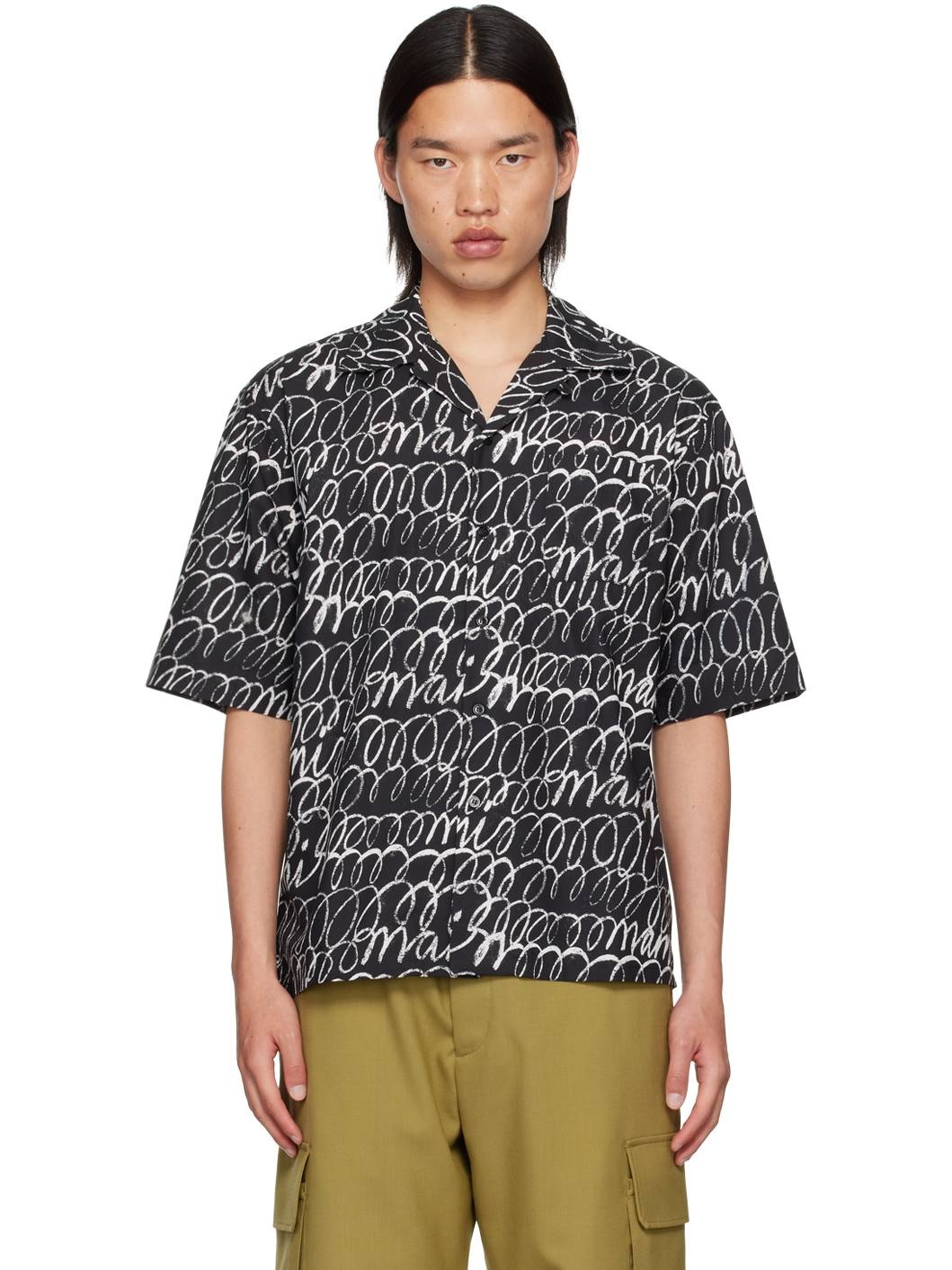 Black Scribble Shirt - 1