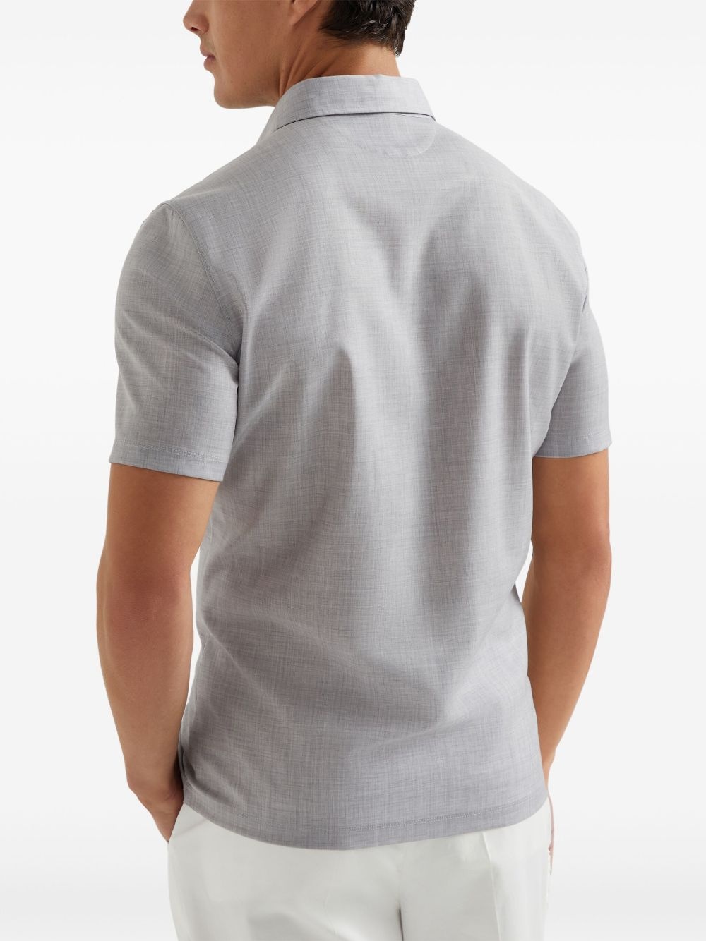 poplin polo shirt - 3