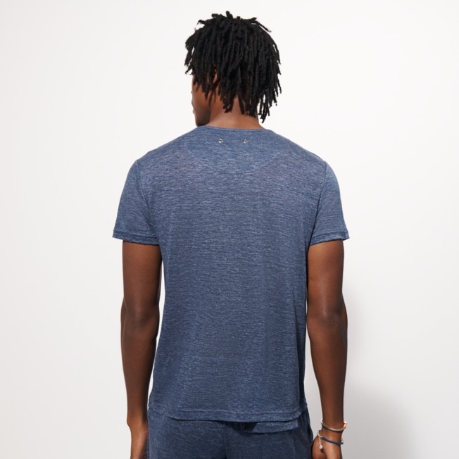 Unisex Linen Jersey T-Shirt Solid - 4