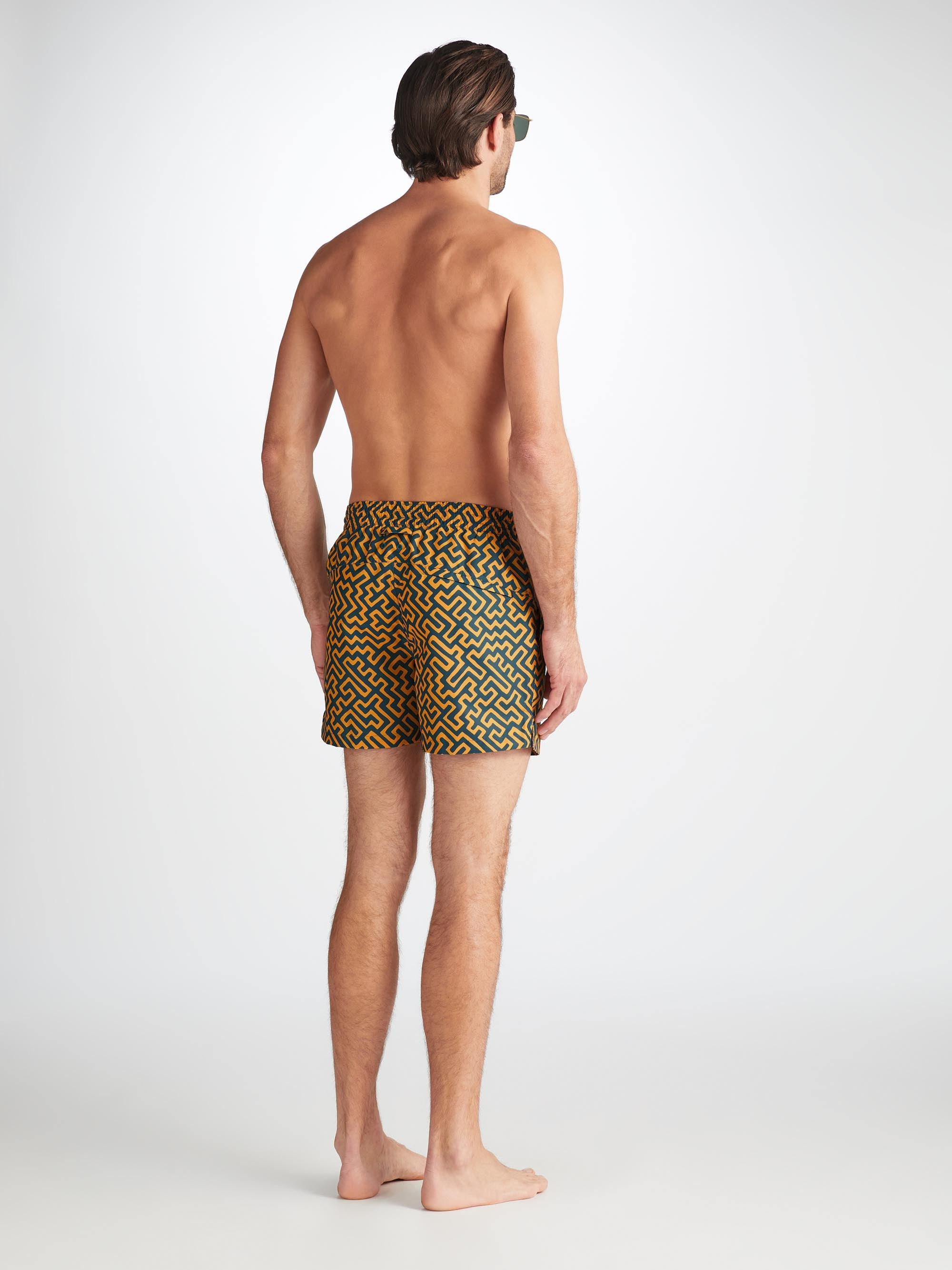 Men's Short Swim Shorts Tropez 16 Teal - 4