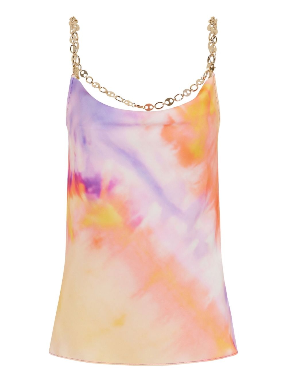 printed satin top - 7