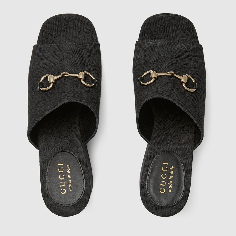 105mm horsebit platform sandals 5