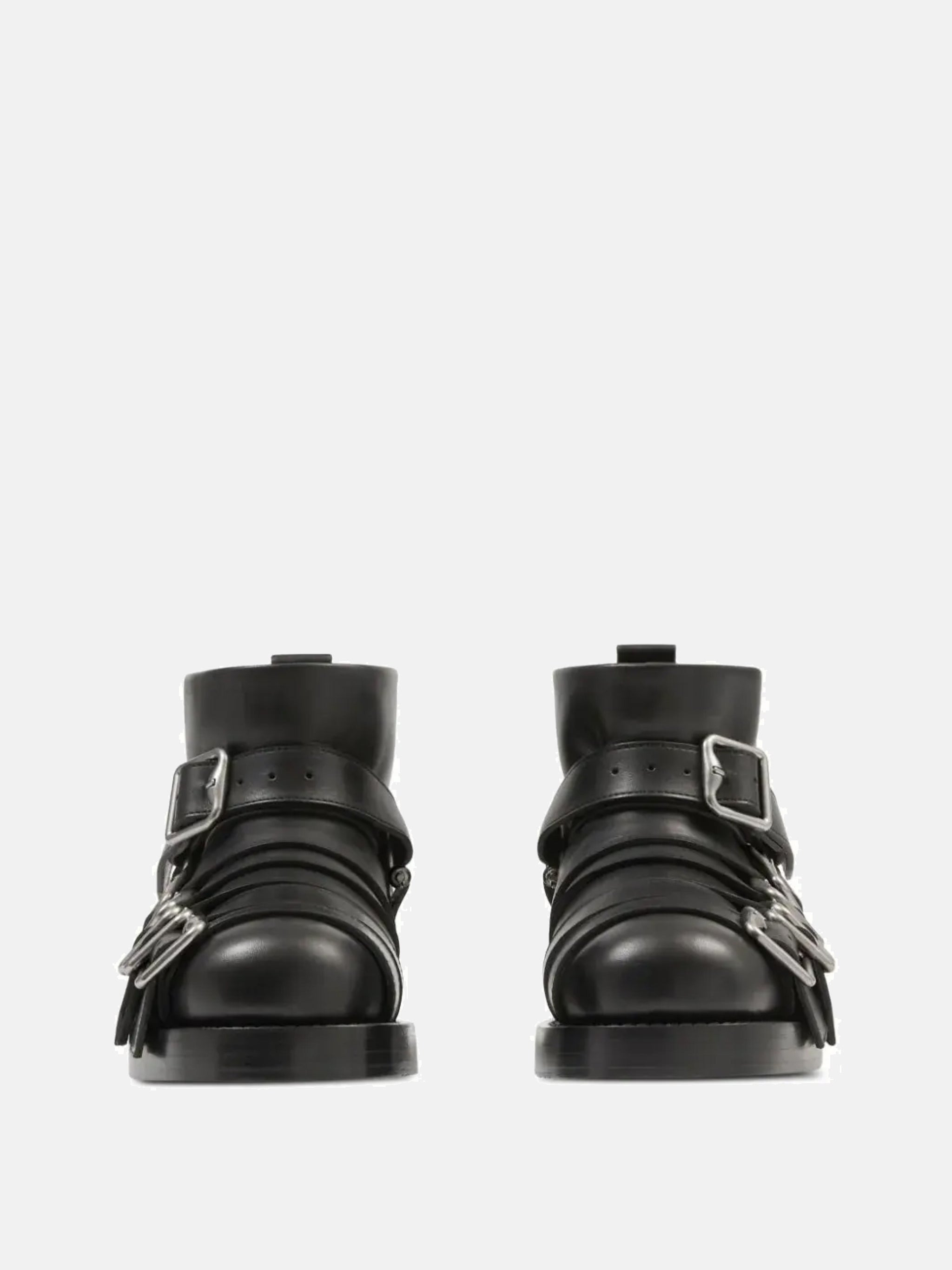 BURBERRY Women Leather Strap Boots - 2