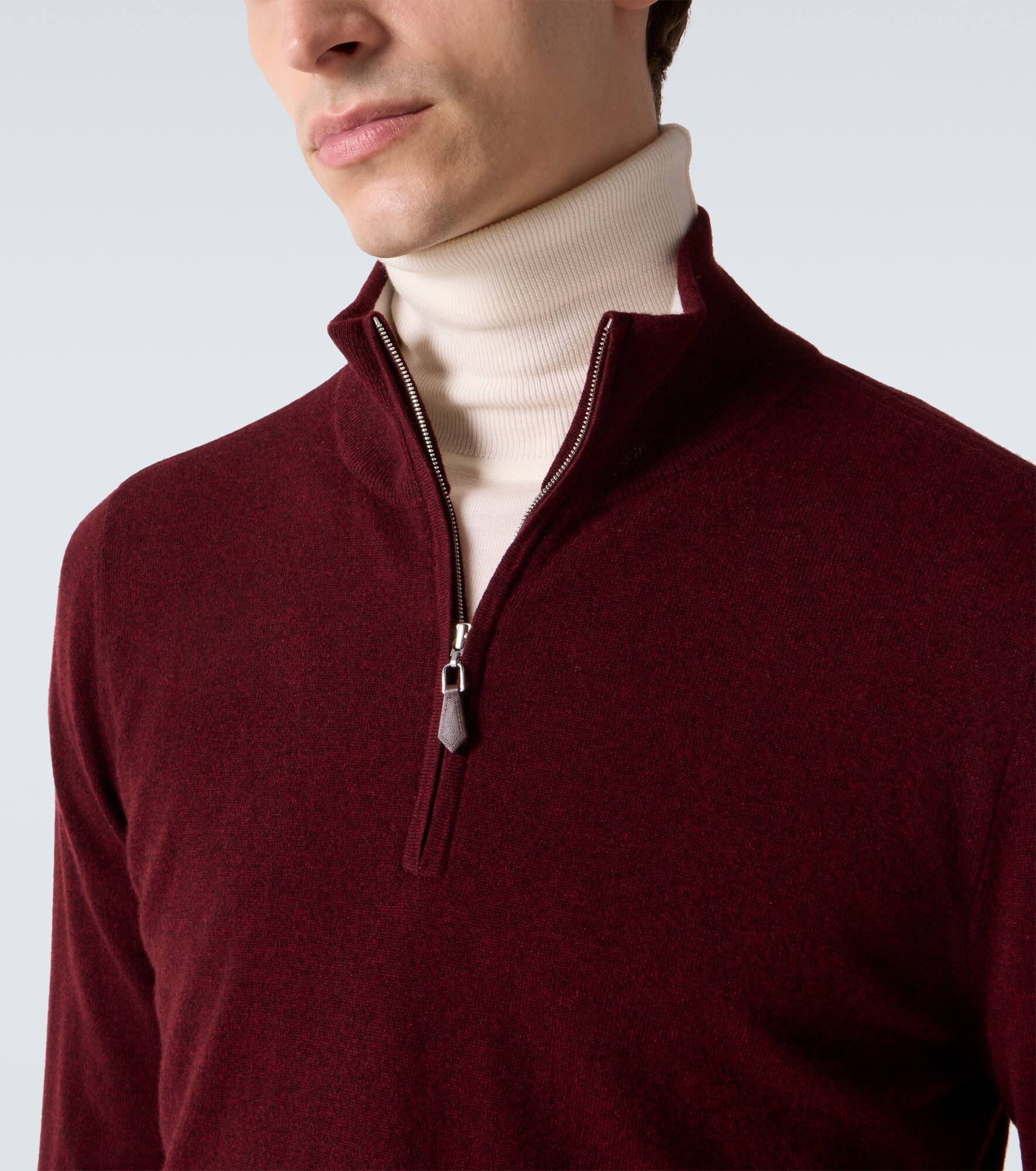 Mr Fenchurch cashmere half-zip sweater - 6