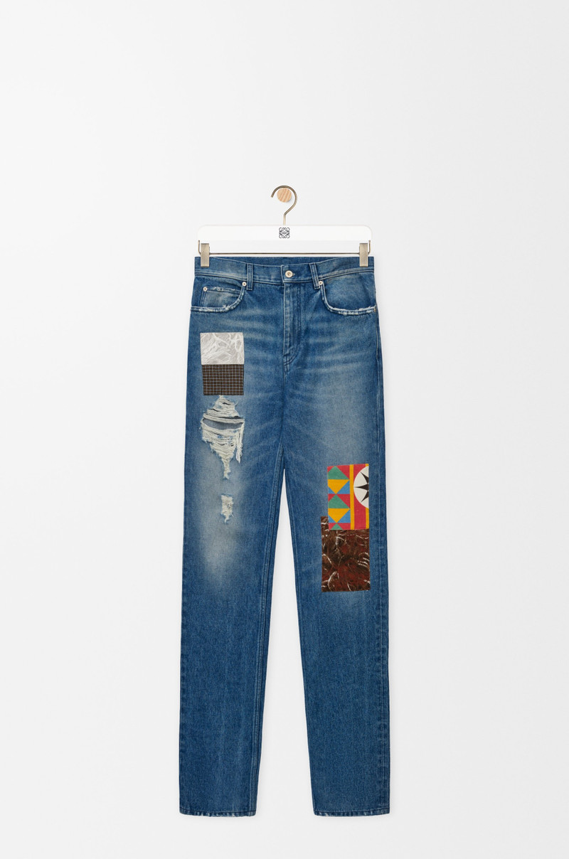 똑바른 다리 청바지 에 denim - 1