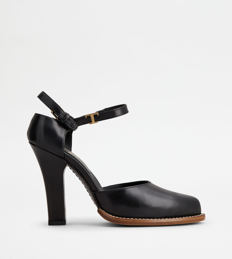 D'ORSAY PUMPS IN LEATHER - BLACK 1