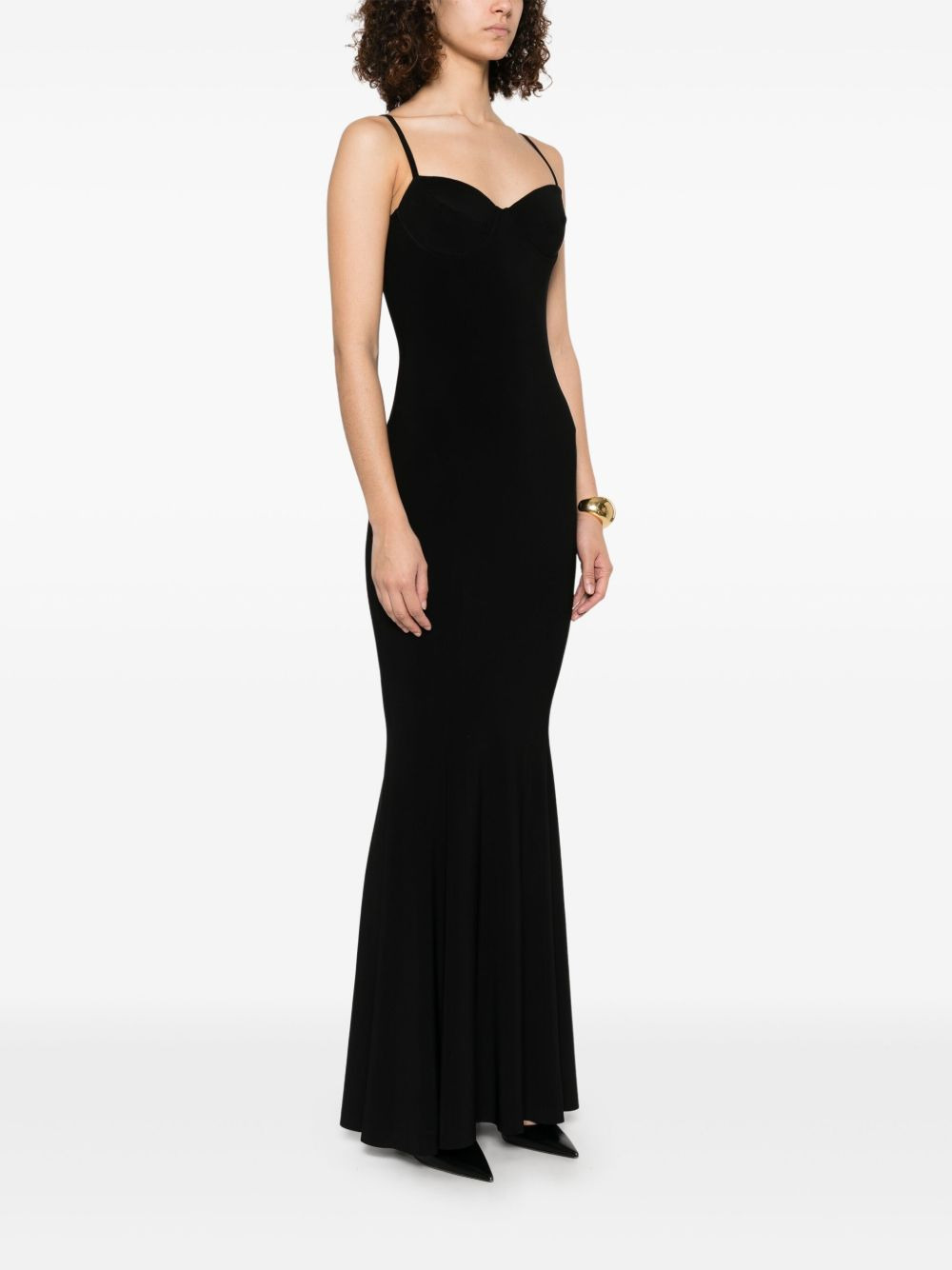 underwire-cup fishtail gown - 3
