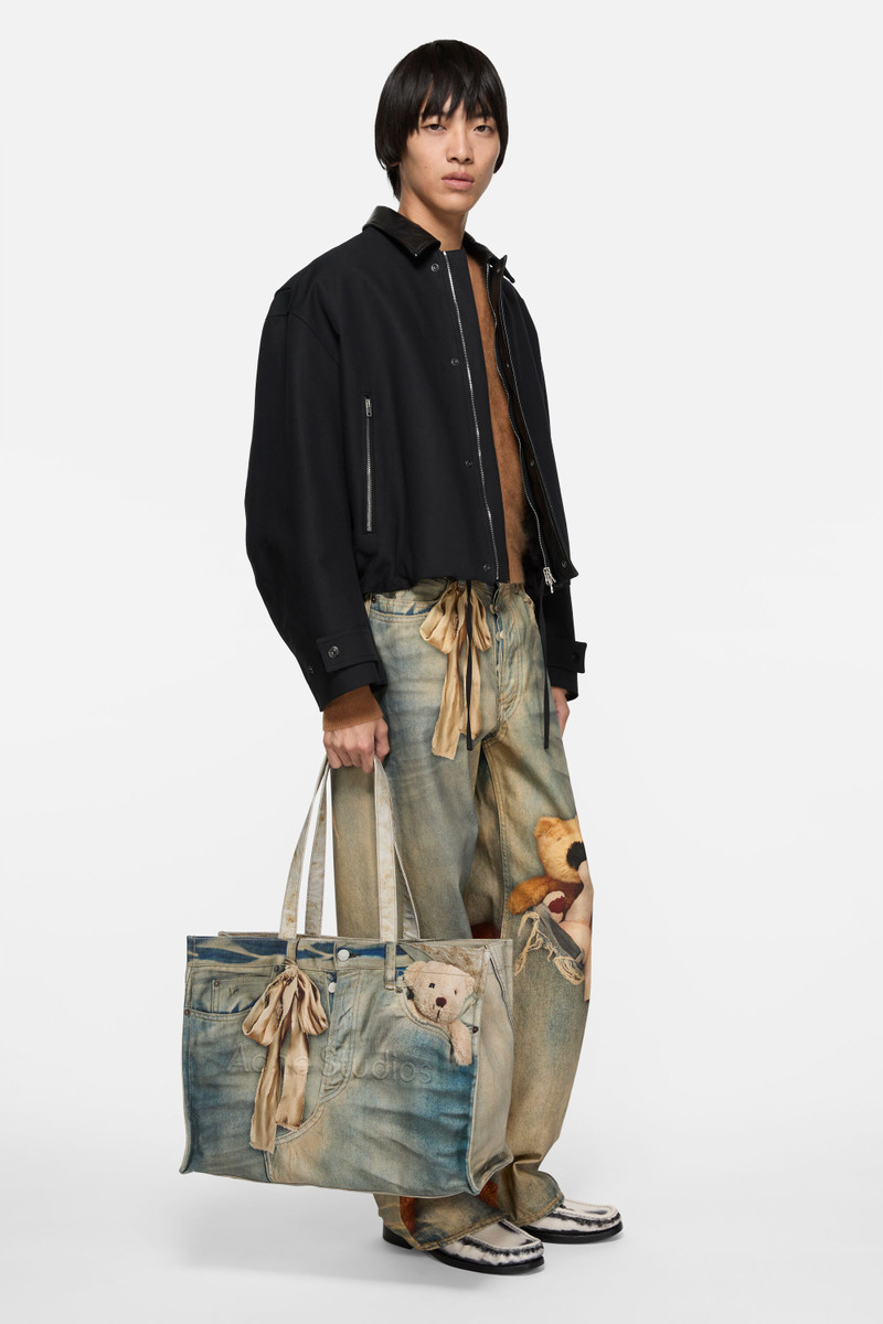 Logo shopper tote - Mid Blue 2