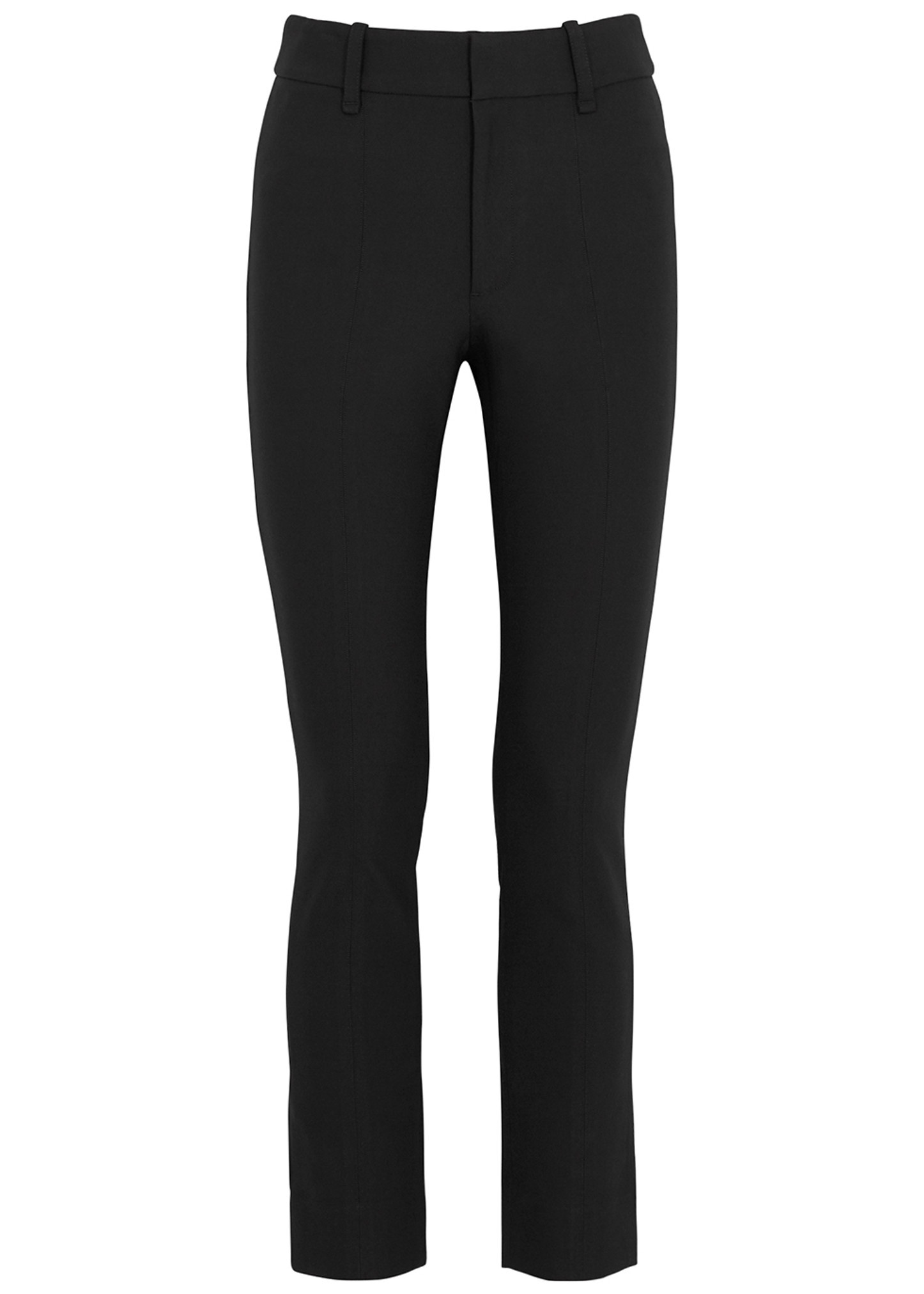 Slim-leg stretch-cotton trousers - 1