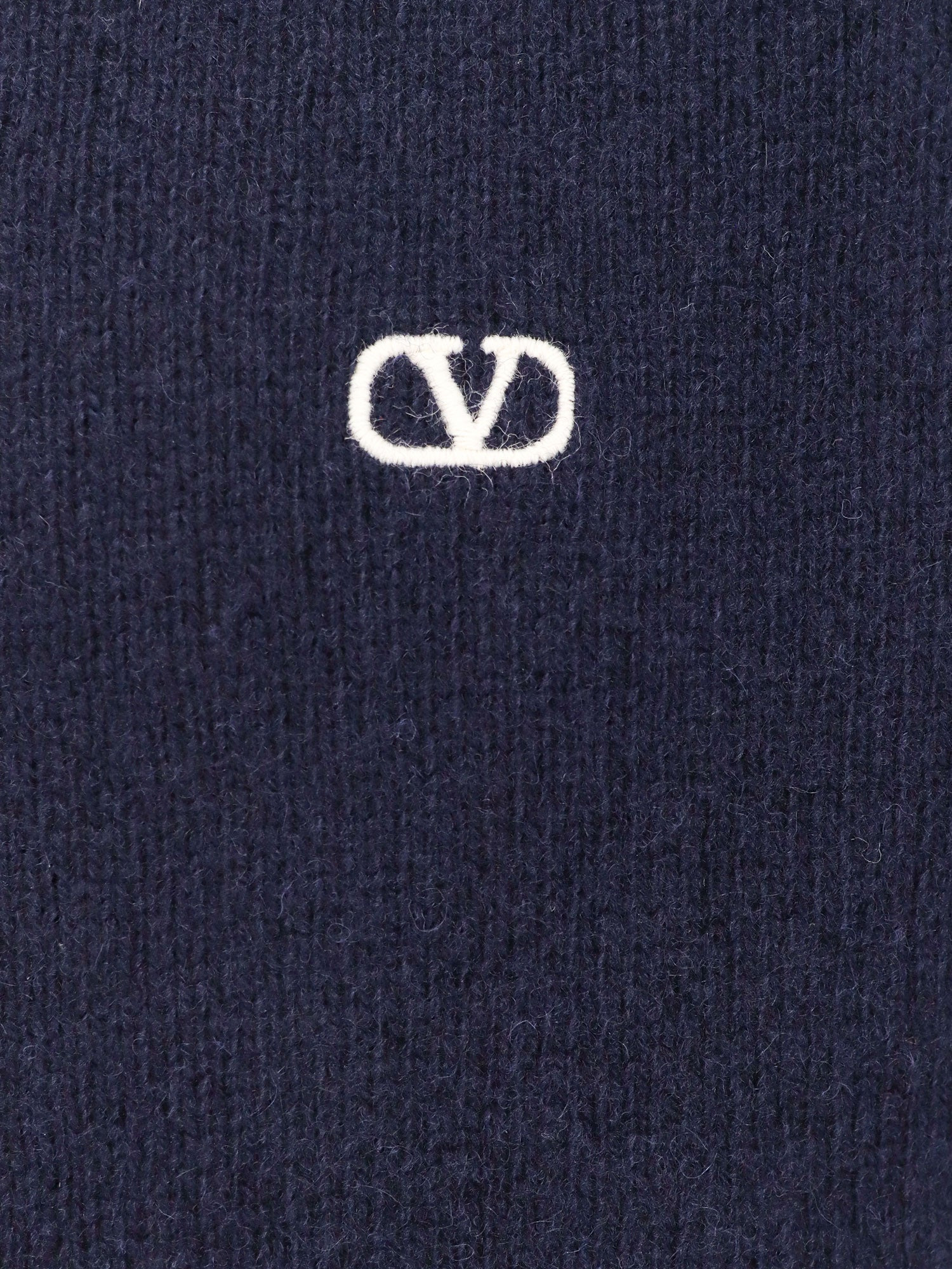 Valentino Men Virgin Wool Sweater With Vlogo Embroidery - 4