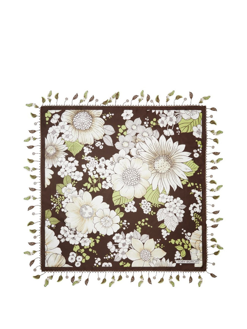 floral silk square scarf 1