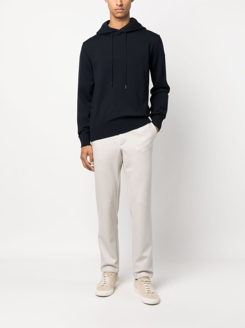 Herno drawstring straight-leg trousers outlook