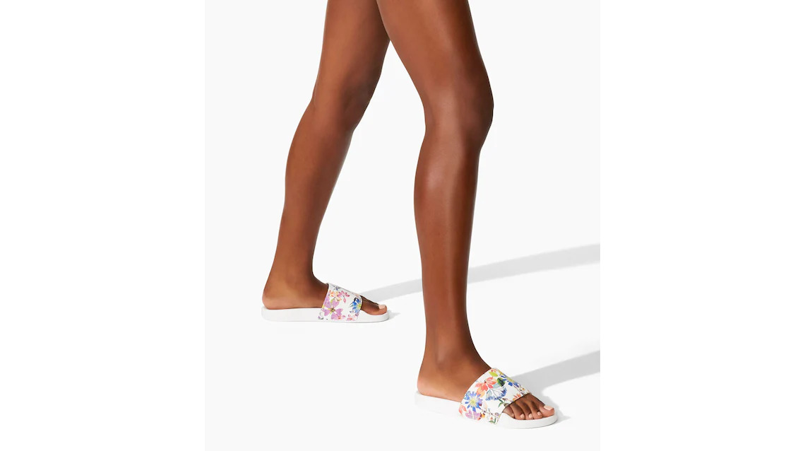FLORAL POOL SLIDE SANDAL - 6