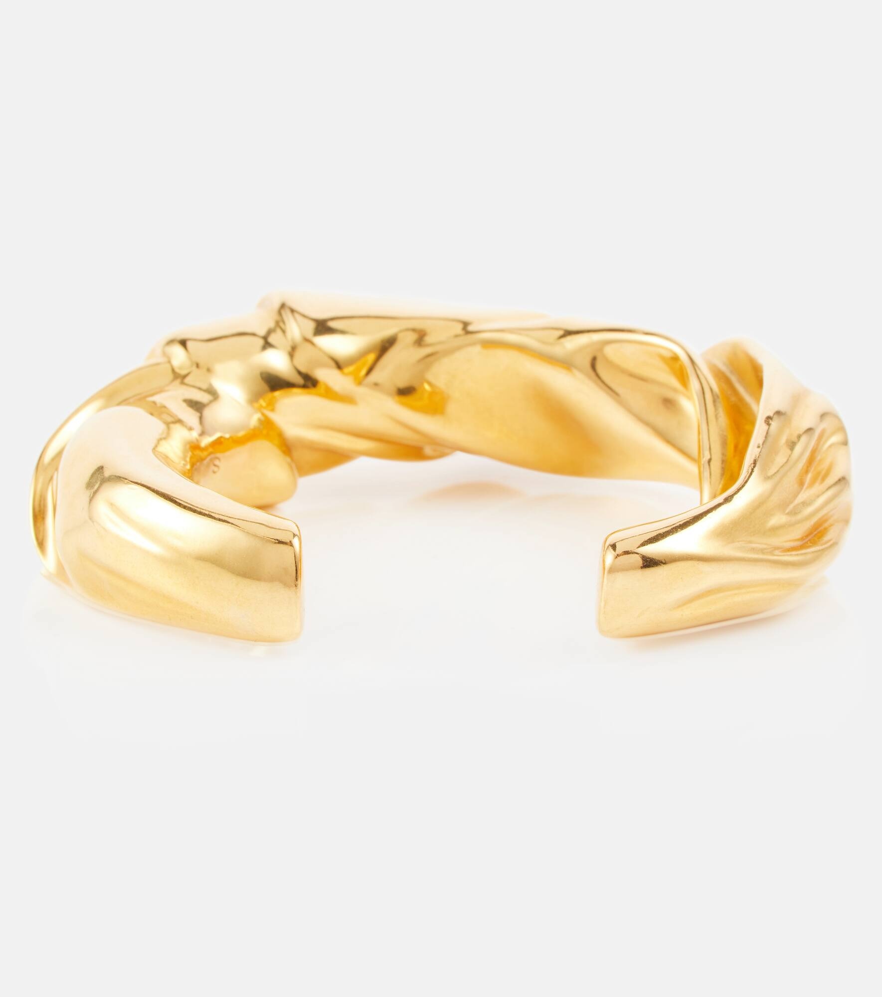 Twisted brass arm cuff - 2