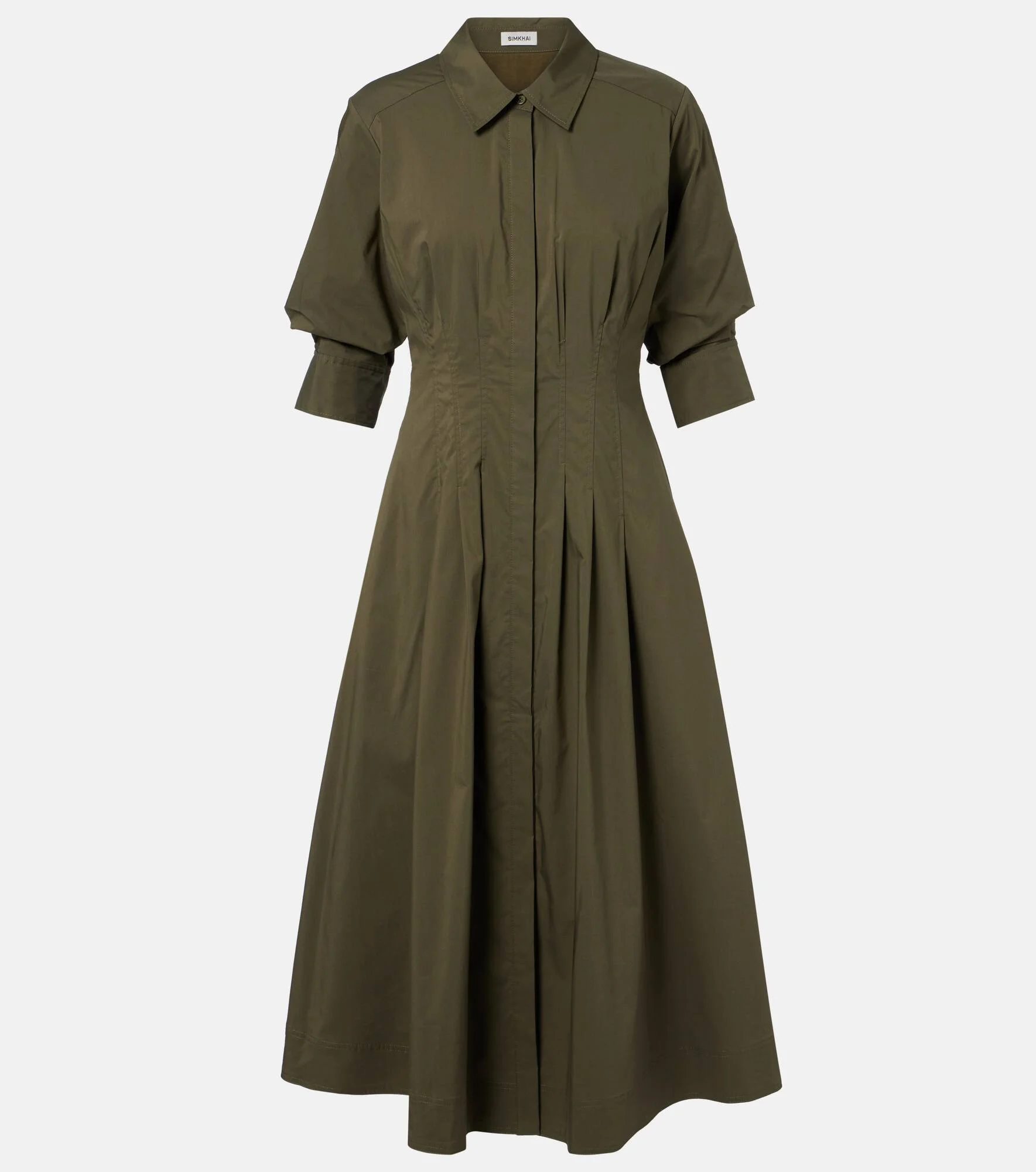 Jazz cotton-blend poplin shirt dress - 1