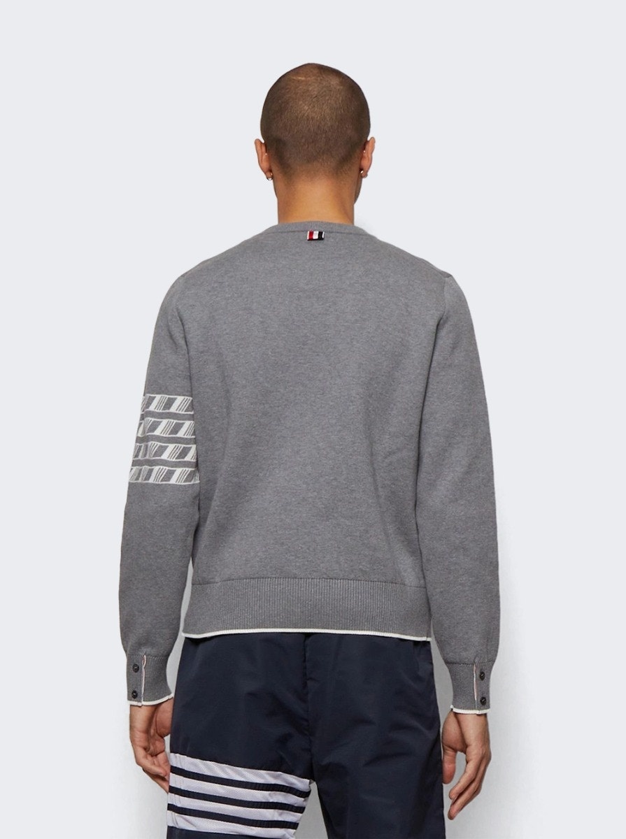 4-Bar Kite Icon Pullover Light Grey - 7