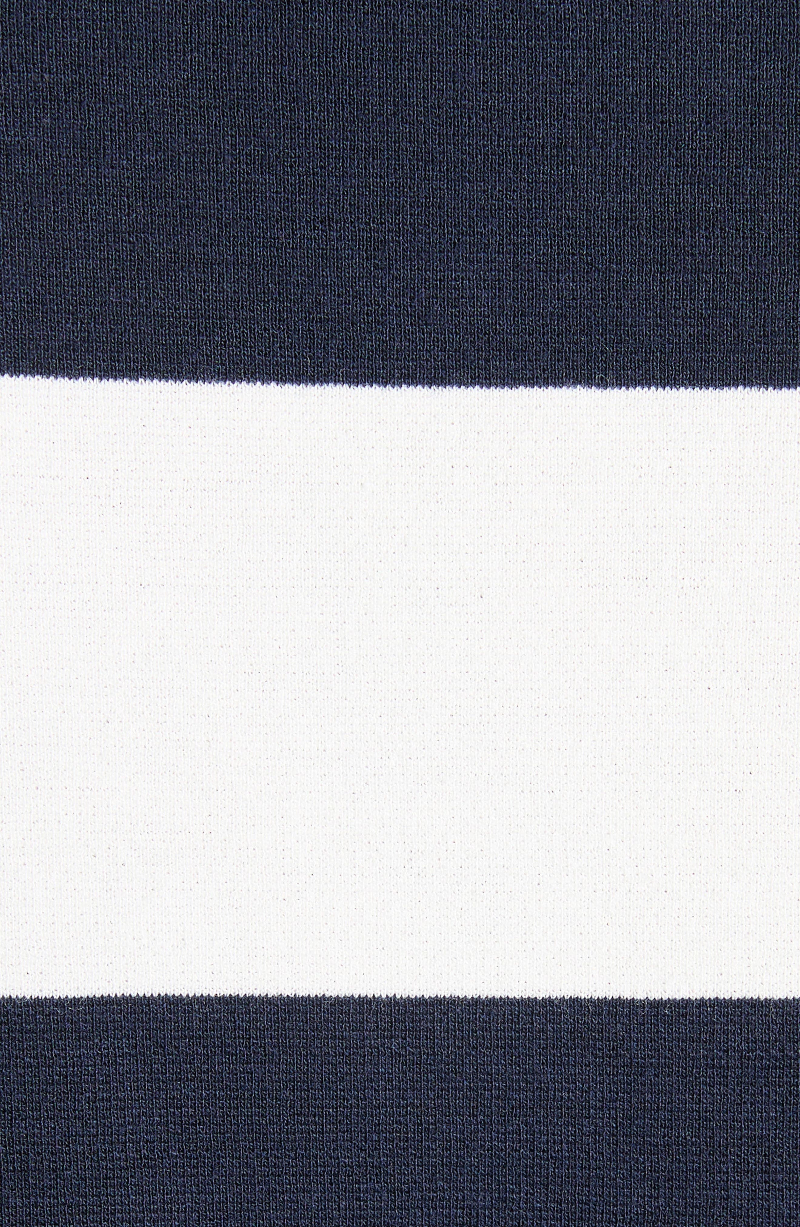Moncler Stripe Polo in White/Blue at Nordstrom - 6