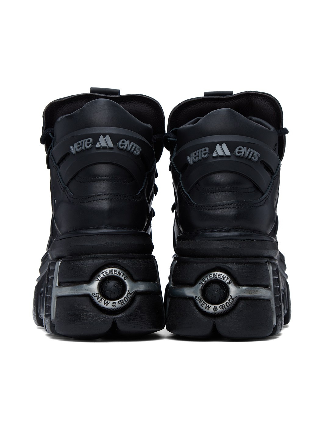 Black New Rock Edition Platform Sneakers - 2