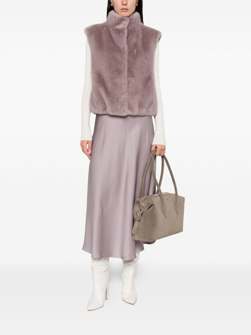 Herno satin midi skirt outlook