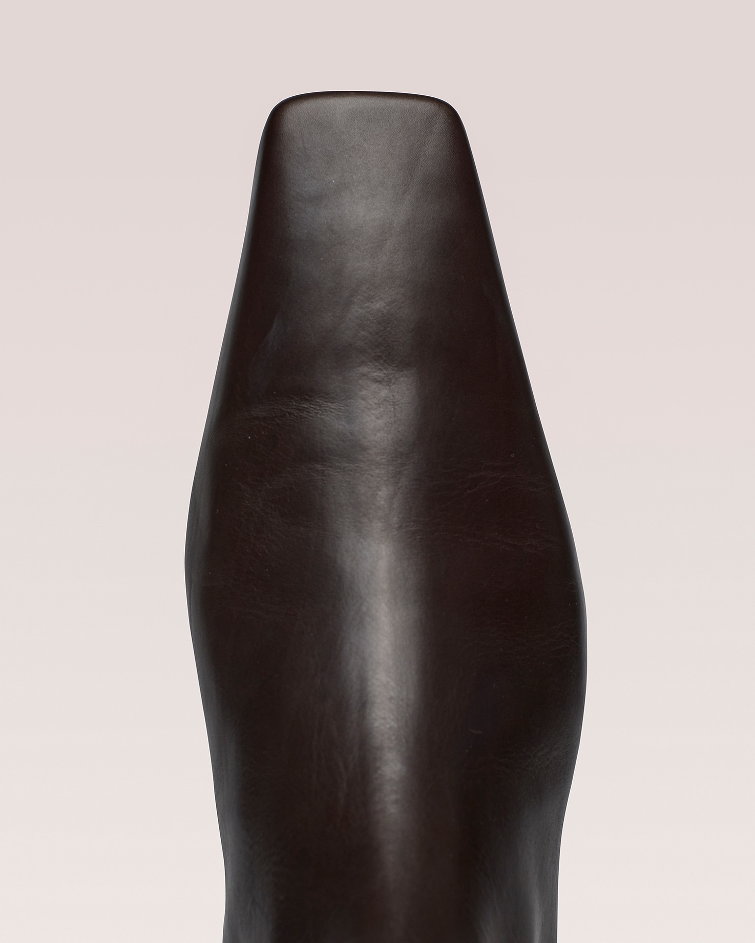 ISLA - Studded leather ankle boots - Dark chocolate - 6