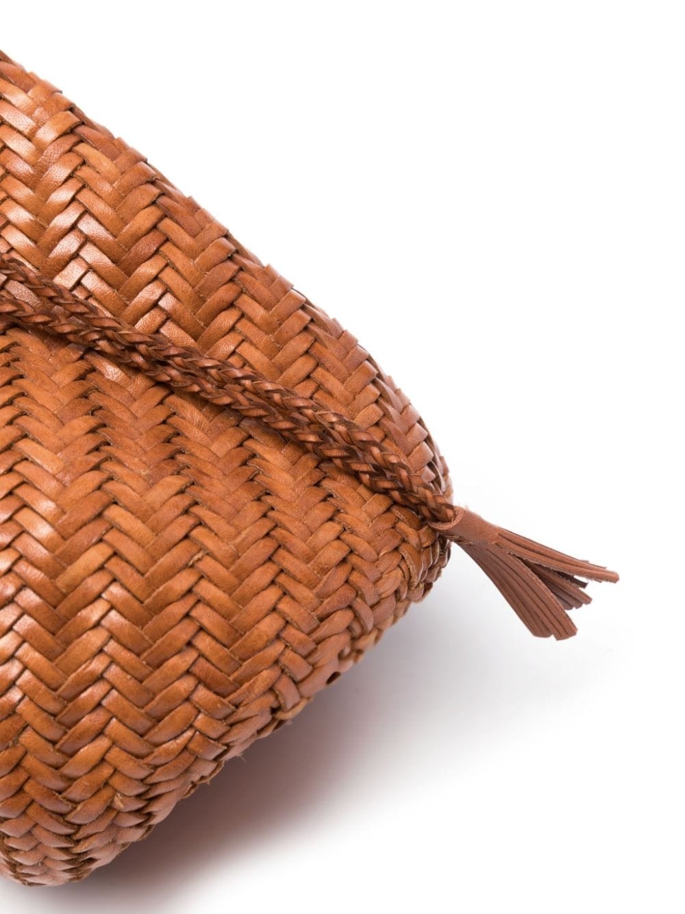 Pompom Double Jump woven bucket bag - 7