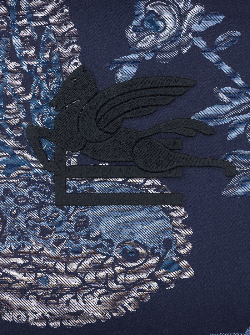 LARGE JACQUARD LOVE TROTTER BAG WITH BIRDS 6