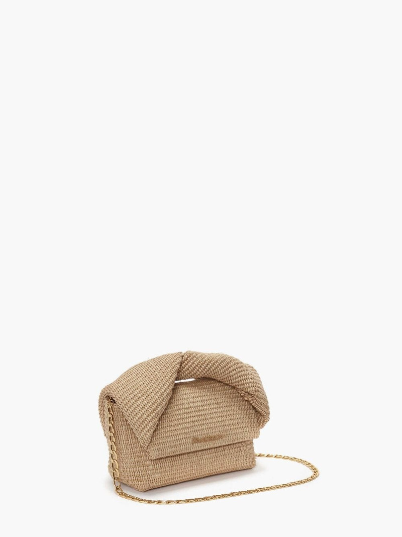 JW Anderson MEDIUM TWISTER - RAFFIA TOP HANDLE BAG outlook