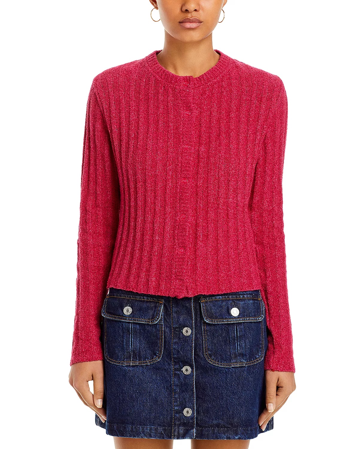 Terry Ribbed Cardigan - 6