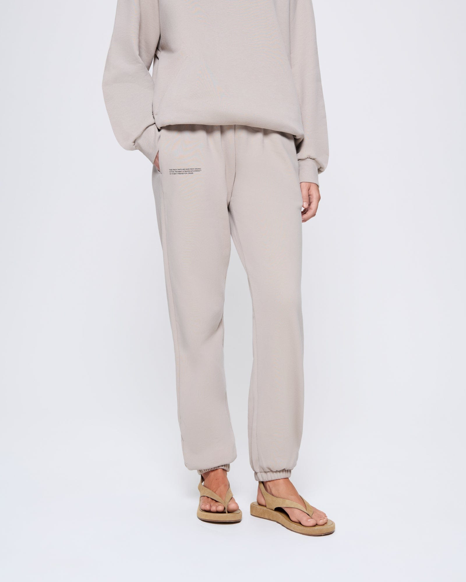 Womens 365 Midweight Track Pants - Stone - 3
