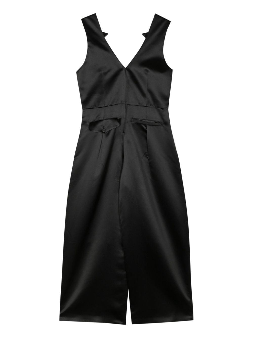 sleeveless satin jumpsuit - 2