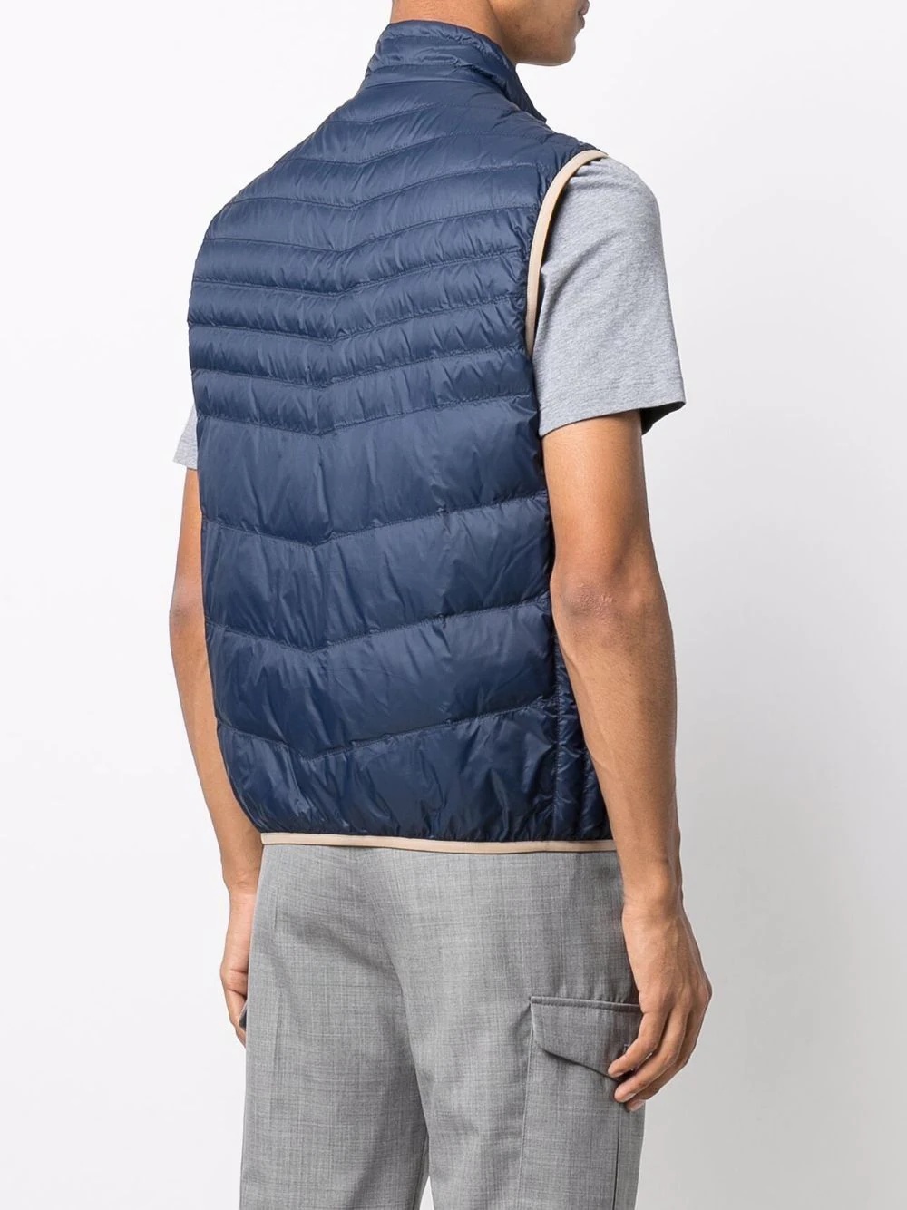 quilted-finish down gilet - 4