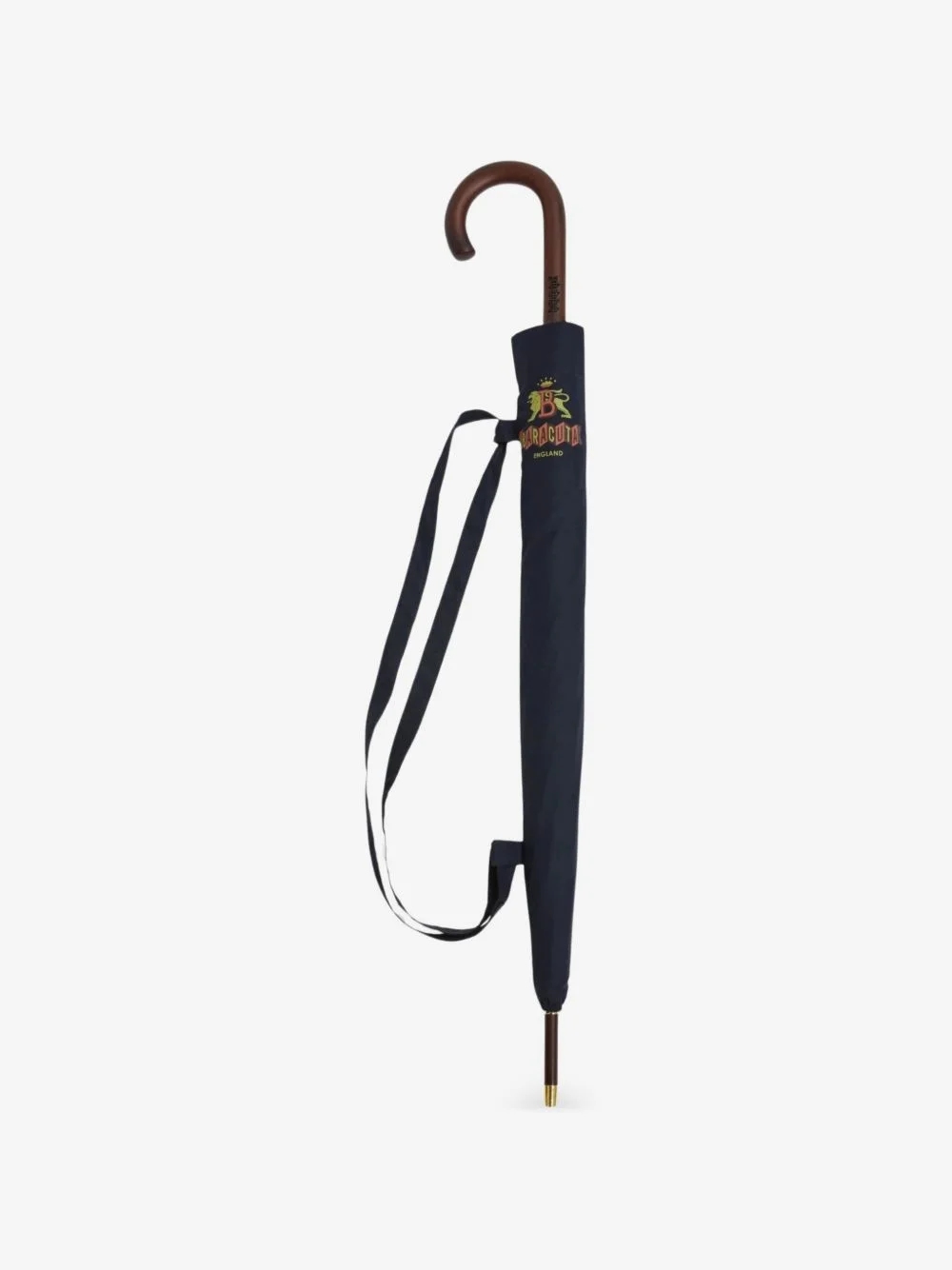 logo-print wood-handle umbrella - 1