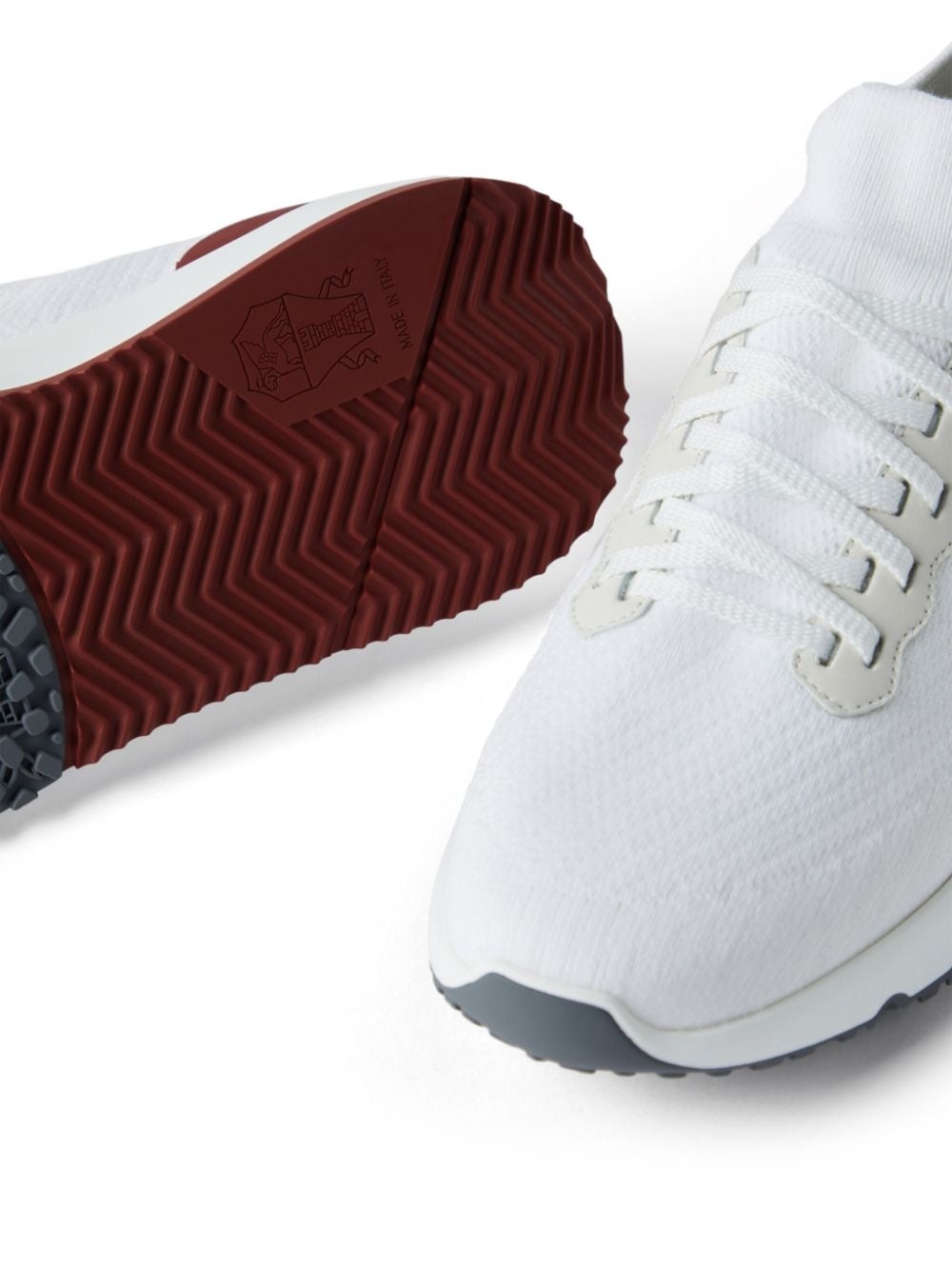 knitted low-top sneakers - 4